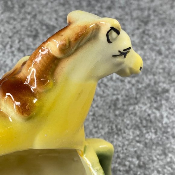 Art Deco Ceramic Horse Planter Mother Baby Foal Fashions by O.P.C.O. Vintage - Picture 14 of 16